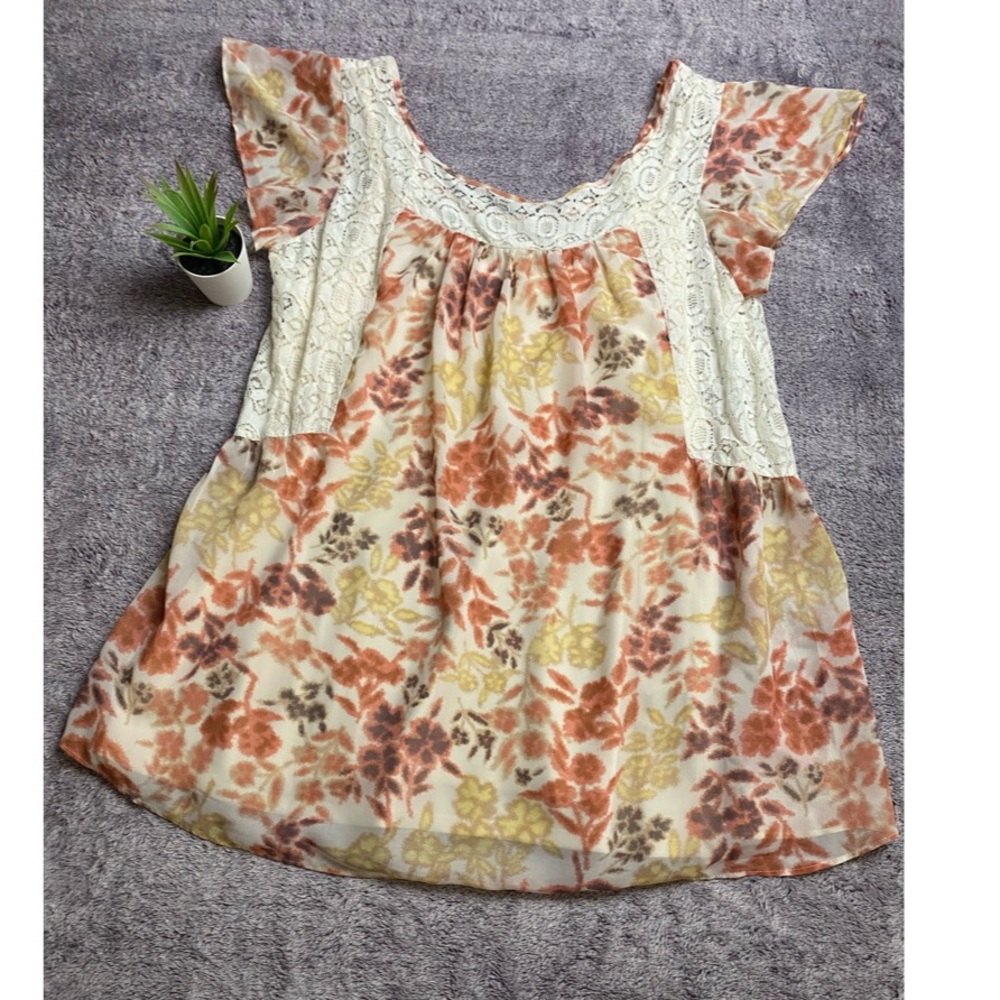 Motherhood Maternity Floral Tunic Top  Medium